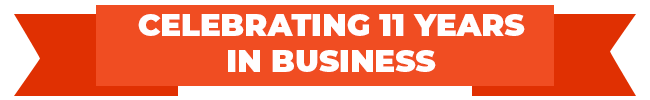 Celebrating 11 Years In Business